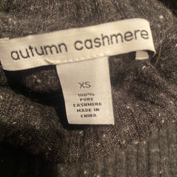 Autumn Cashmere xs speckled dark gray sweater - Picture 3 of 4